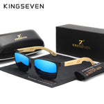 KINGSEVEN Brand Original Design Aluminum+Bamboo Natural Wooden Handmade Sunglasses Men Polarized Eyewear Sun Glasses For Women