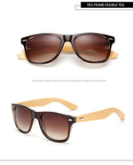 GY Vintage Bamboo Sunglasses Men Retro Handmade Bamboo Wood Goggles Male Mirror Uv400 Protection Square Wooden sunglasses women