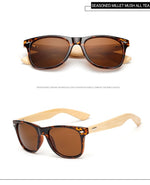 GY Vintage Bamboo Sunglasses Men Retro Handmade Bamboo Wood Goggles Male Mirror Uv400 Protection Square Wooden sunglasses women