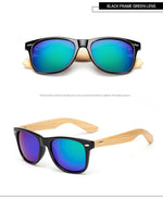 GY Vintage Bamboo Sunglasses Men Retro Handmade Bamboo Wood Goggles Male Mirror Uv400 Protection Square Wooden sunglasses women
