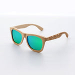 CUUPA Retro Wood Women sunglasses men high grade Brand Design Carved bamboo frame Polarized sunglasses Beach eyeglasses
