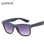 JASPEER Square Wooden Bamboo Sunglasses Men Women Retro Goggle Mirror Outdoor Sun Glasses UV400 Male Eyeglasses