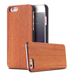 KISSCASE 100% Real Wood Case For iPhone 8 7 6 6S X XS Max XR Genuine Bamboo Cover For Samsung S8 S9 S10 Plus S10e S7 Edge Case