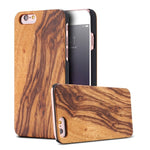 KISSCASE 100% Real Wood Case For iPhone 8 7 6 6S X XS Max XR Genuine Bamboo Cover For Samsung S8 S9 S10 Plus S10e S7 Edge Case