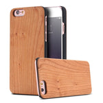 KISSCASE 100% Real Wood Case For iPhone 8 7 6 6S X XS Max XR Genuine Bamboo Cover For Samsung S8 S9 S10 Plus S10e S7 Edge Case