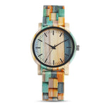 QW Sports Montre Dama Madera Relojes De Mujer Bamboo Lady Women Custom Wooden Wrist Watch for Men and Women
