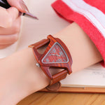 ALK wooden watch dropshipping Wood women ladies watches leather strap bamboo female male wrist watch quartz wristwatch clock