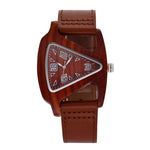 ALK wooden watch dropshipping Wood women ladies watches leather strap bamboo female male wrist watch quartz wristwatch clock
