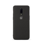 Luxury Silicone Carbon Fiber Nylon Wood Bamboo Grain Back Cover Case For Oneplus  6 6T 7 7T Pro tect Shell Shockproof Back Cover