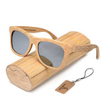 BOBO BIRD Brand Retro Bamboo Sunglasses Women And Men With Silver Polarized Lens Glasses As Best Men's Luxury Gifts C-DG06a