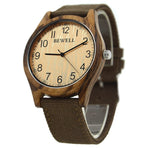 BEWELL Famous Brand Wood Watch Analog Digital Bamboo Clock Men Women Watch Male Watches Luxury Relogio Masculino Feminino 124B