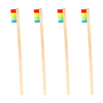Hot Rainbow Bamboo Toothbrush Set Portable Toothbrush Cover Case Holder Outdoor Travel Camping Toothbrush Box Bathroom Product
