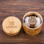 2019 Uwood Wooden Watches Wood Men`s Wristwatches Wooden Band Japan Move' 2035 Quartz Fashion Wood Watch Men relogio masculino